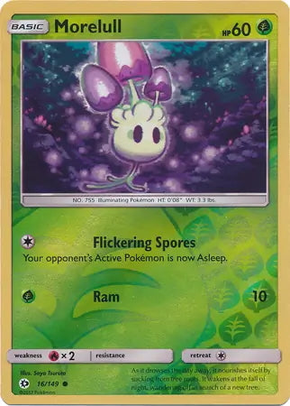 Sun & Moon Morelull #16/149 reverse holo