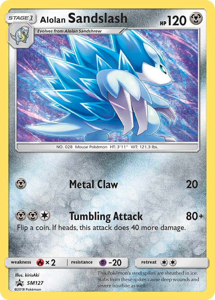 Sun & Moon Promo Alolan Sandslash #127