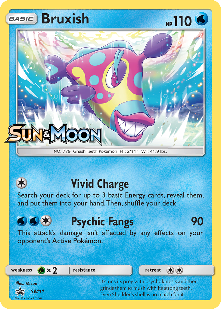 Sun & Moon Promo Bruxish #11