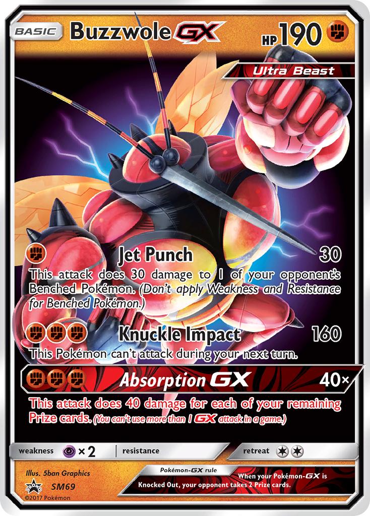 Sun & Moon Promo Buzzwole GX #69