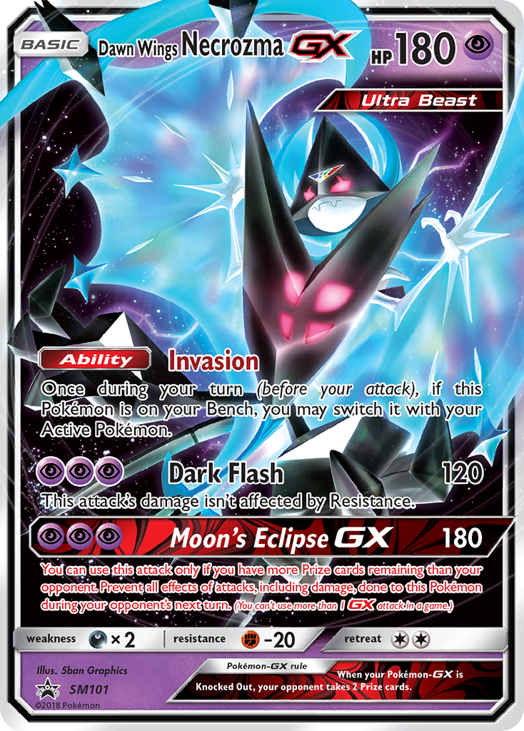 Sun & Moon Promo Dawn Wings Necrozma GX #101