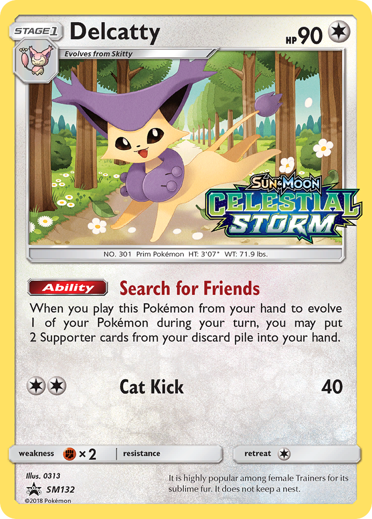 Sun & Moon Promo Delcatty #132