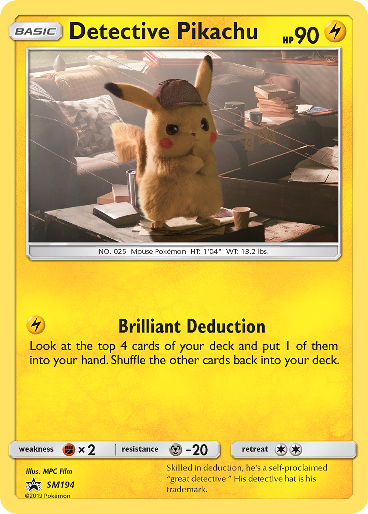Sun & Moon Promo Detective Pikachu #194