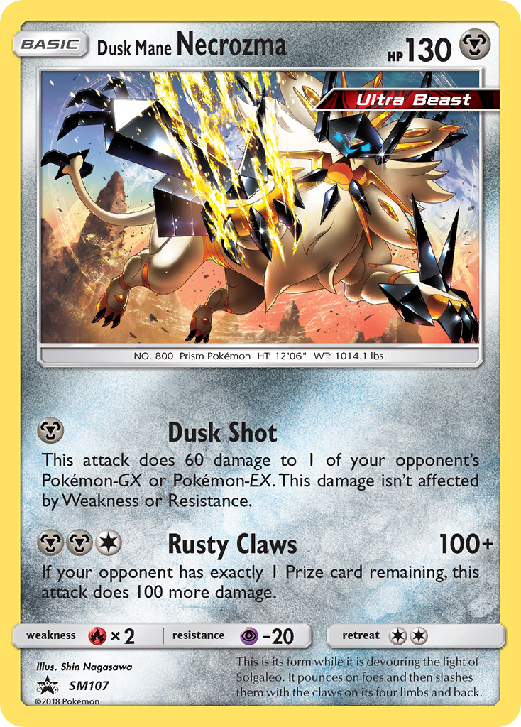 Sun & Moon Promo Dusk Mane Necrozma #107