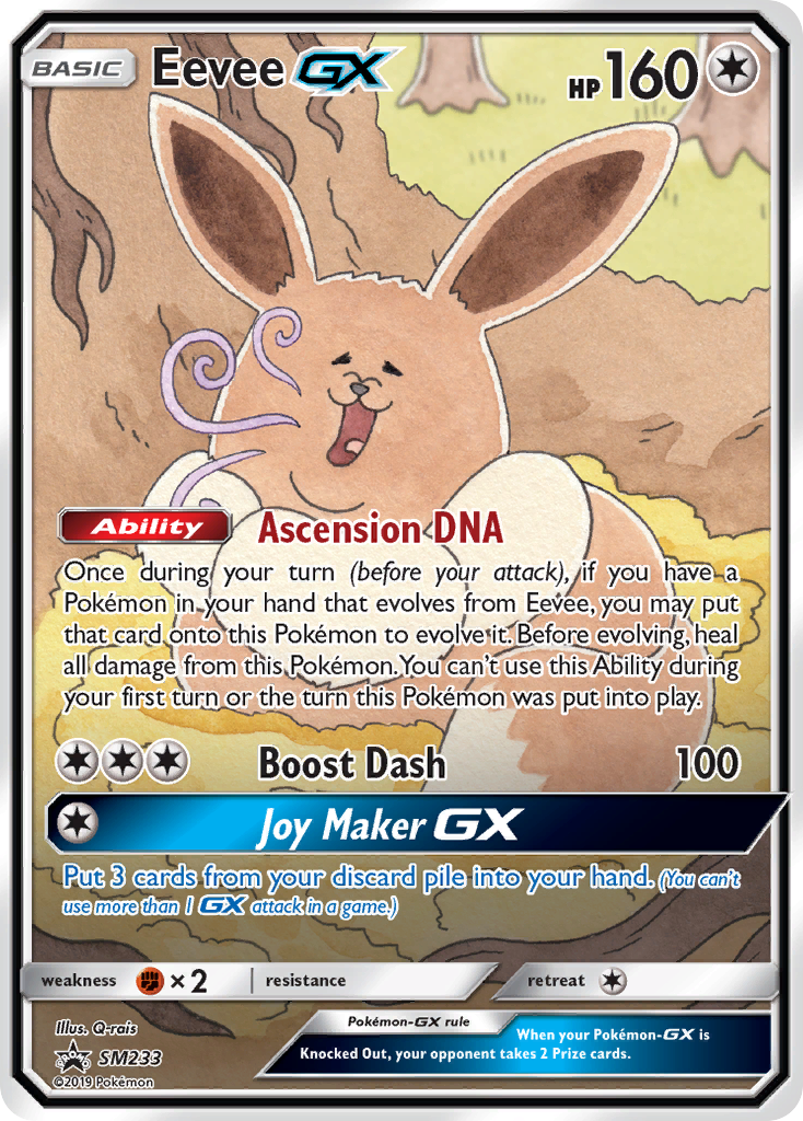 Sun & Moon Promo Eevee GX #233