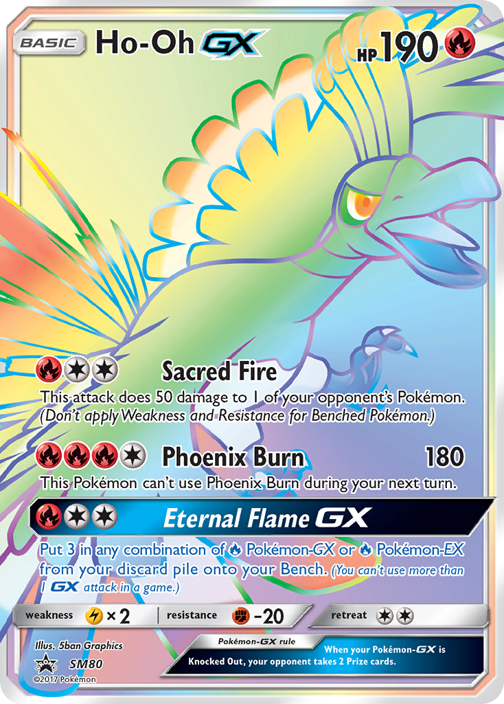 Sun & Moon Promo Ho-Oh GX #80