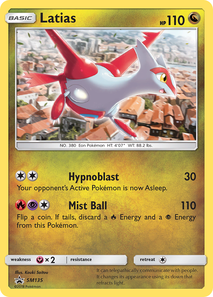 Sun & Moon Promo Latias #135
