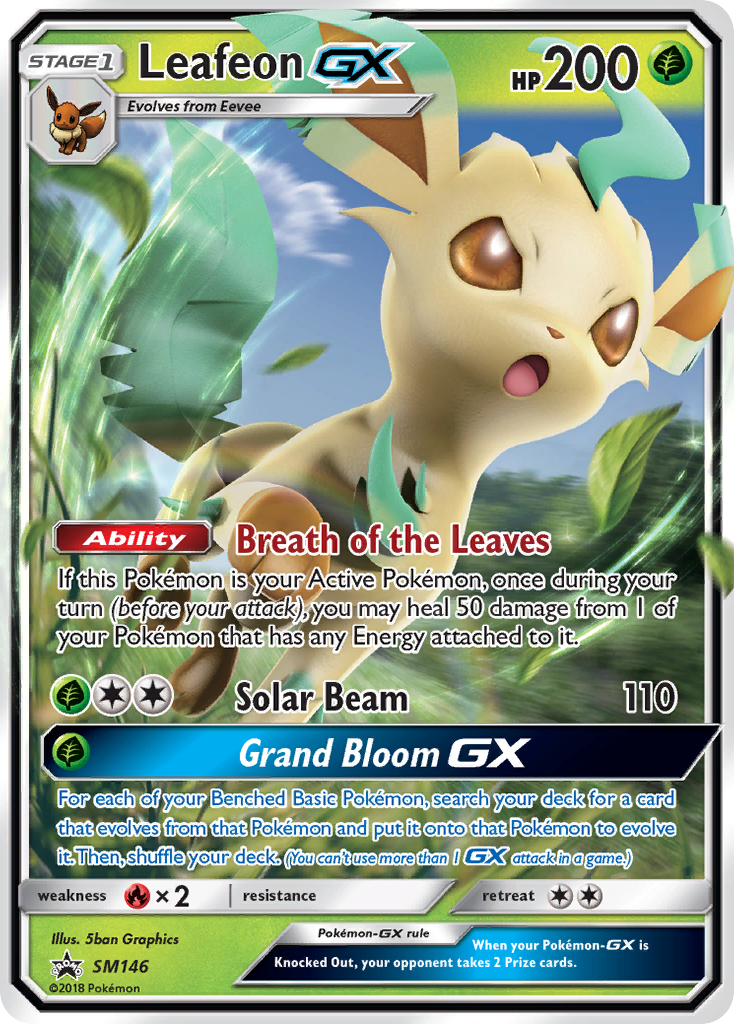 Sun & Moon Promo Leafeon GX #146