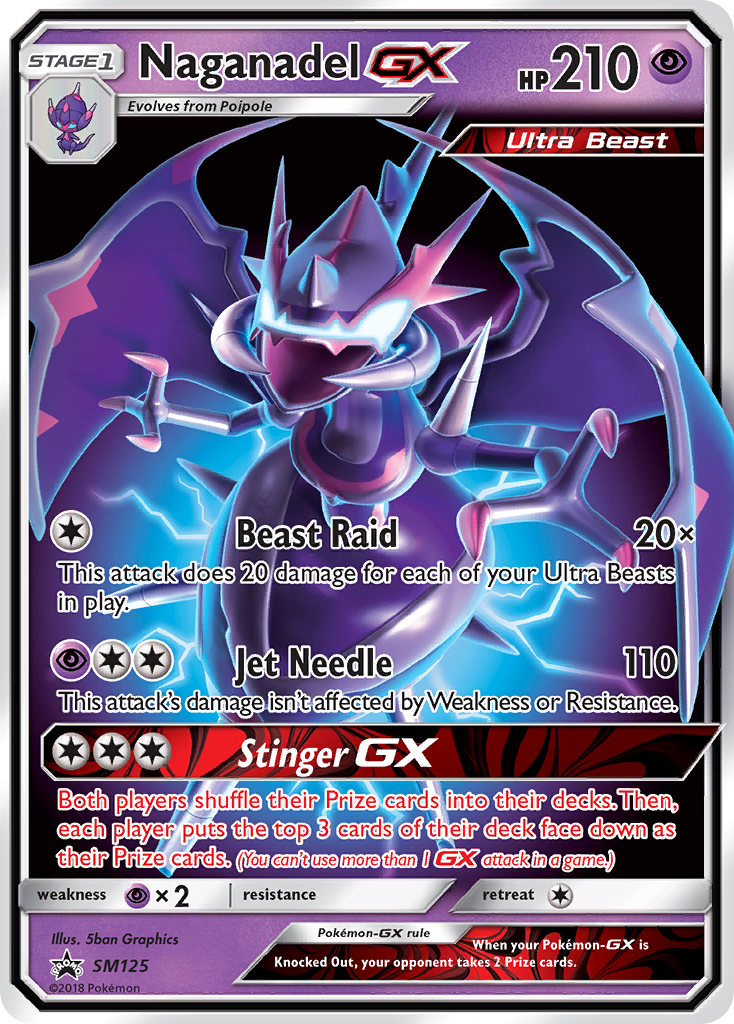 Sun & Moon Promo Naganadel GX #125