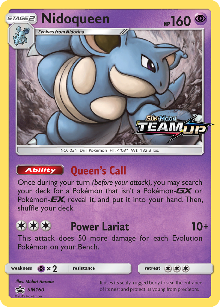Sun & Moon Promo Nidoqueen #160