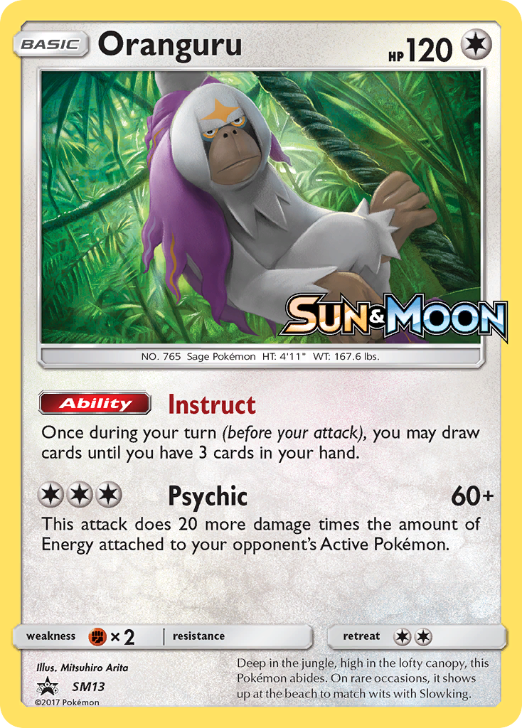 Sun & Moon Promo Oranguru #13