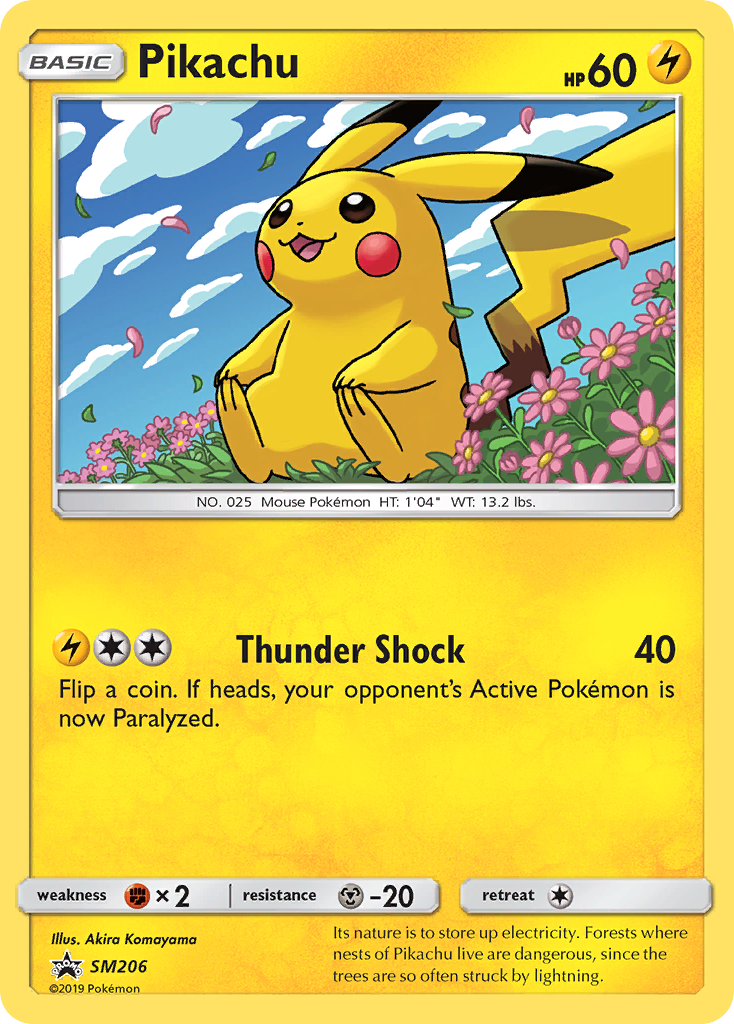 Sun & Moon Promo Pikachu #206