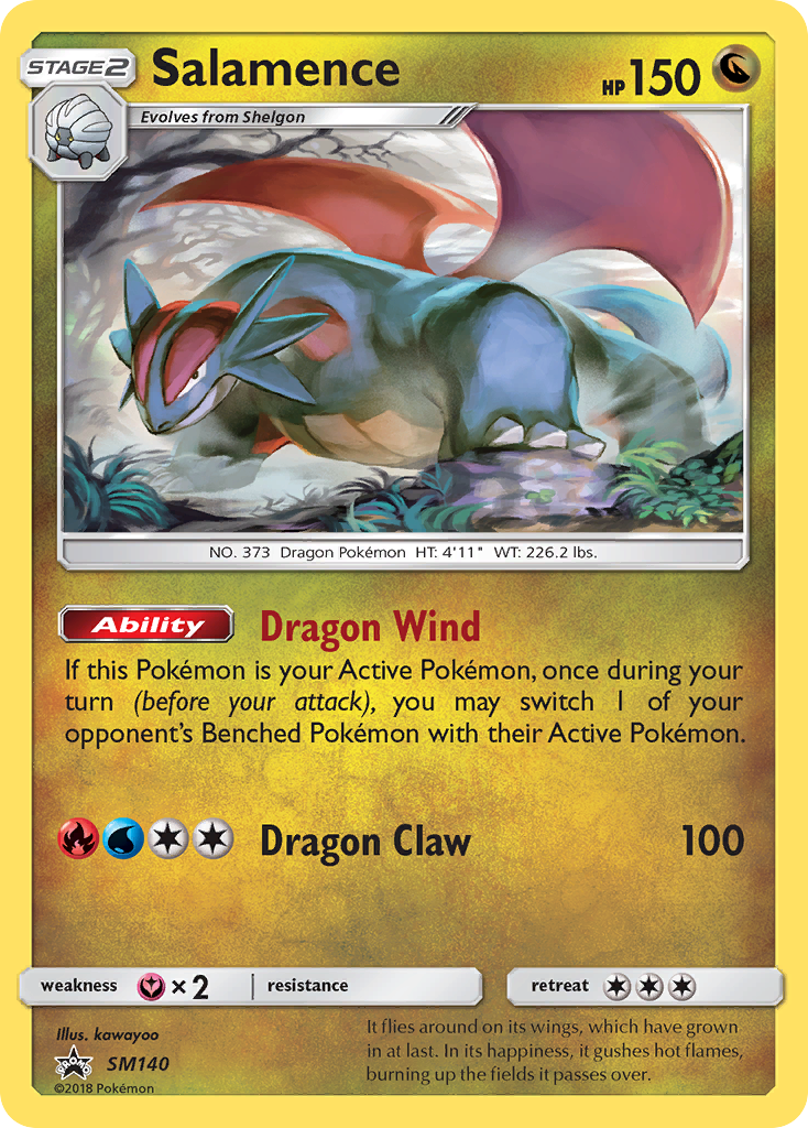 Sun & Moon Promo Salamence #140
