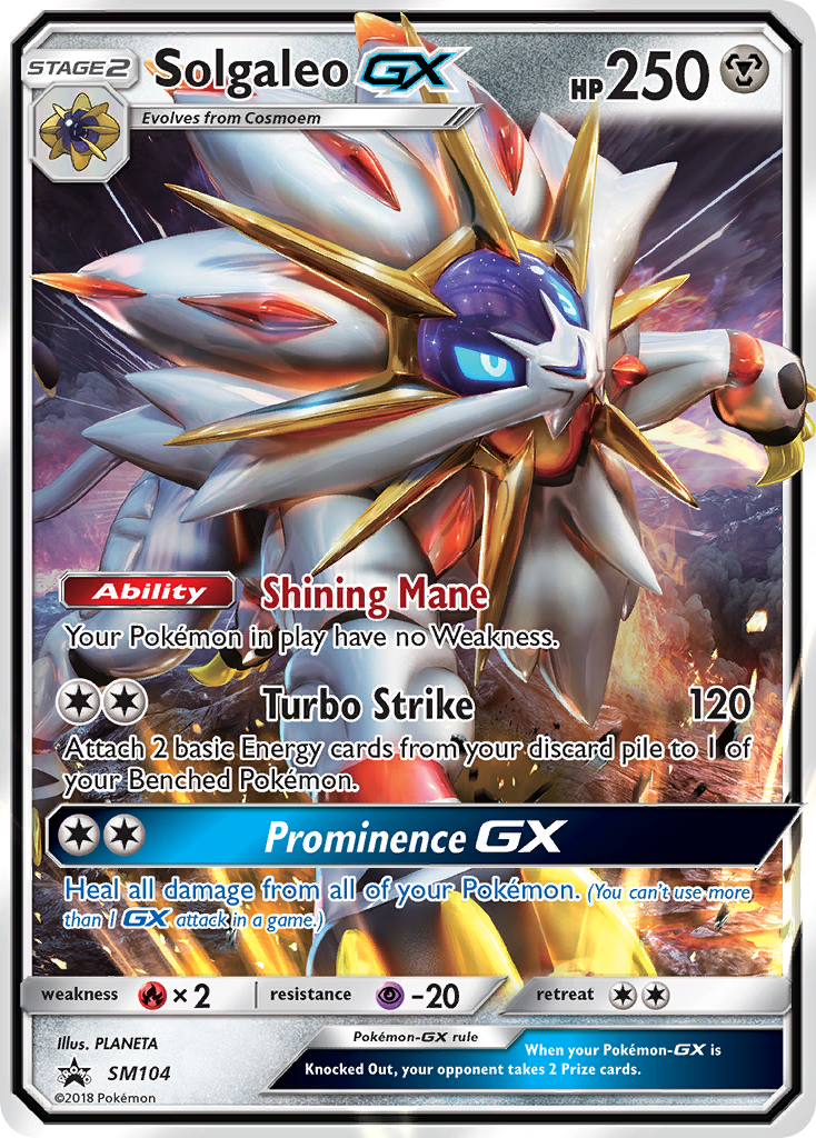 Sun & Moon Promo Solgaleo GX #104
