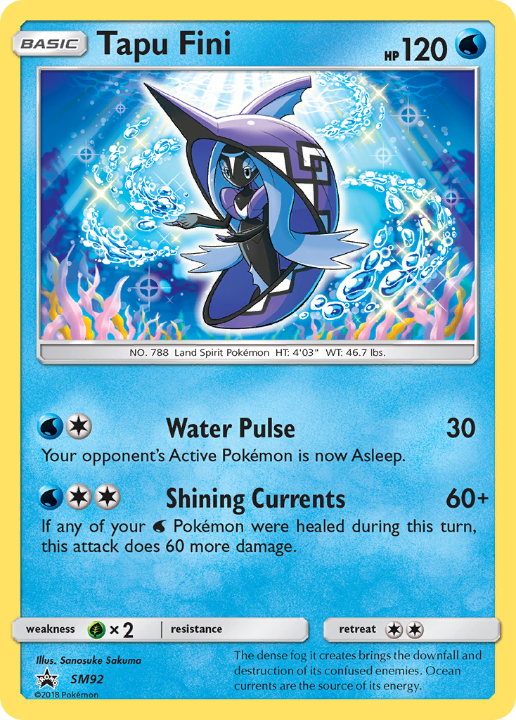 Sun & Moon Promo Tapu Fini #92