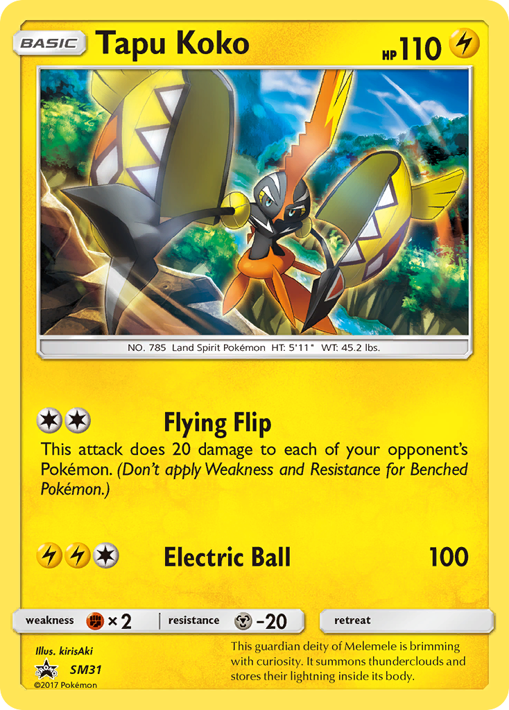 Sun & Moon Promo Tapu Koko #31