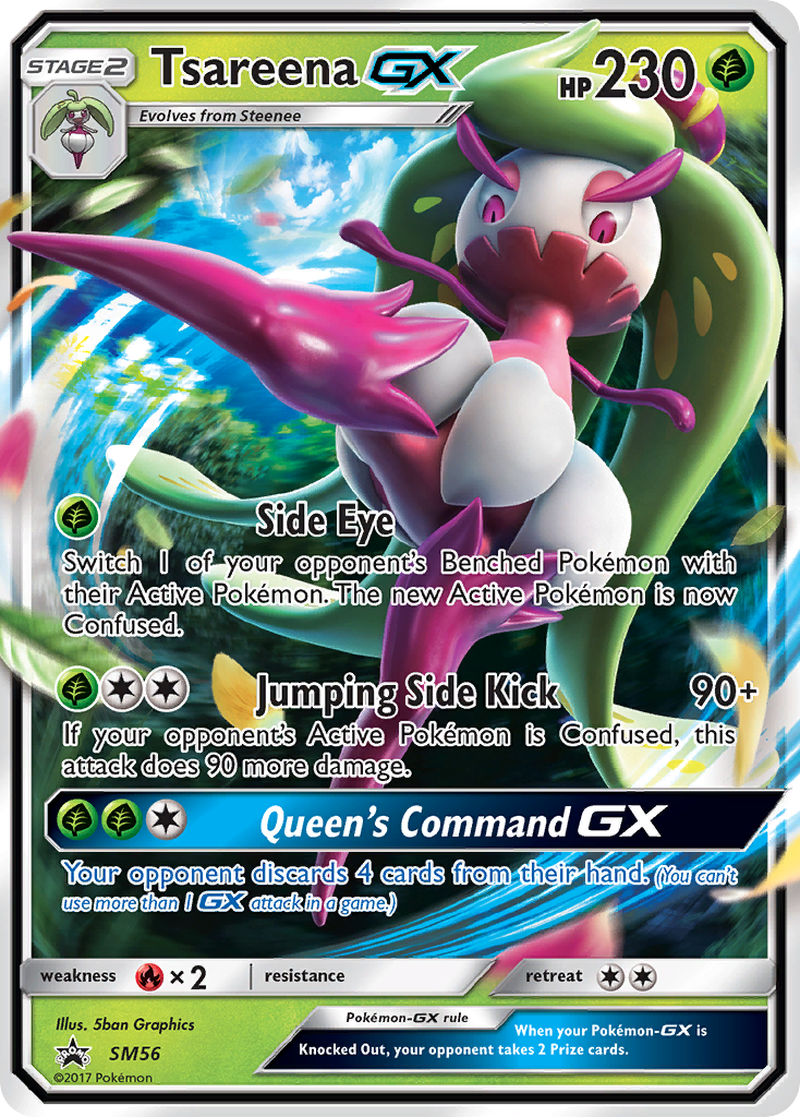 Sun & Moon Promo Tsareena GX #56