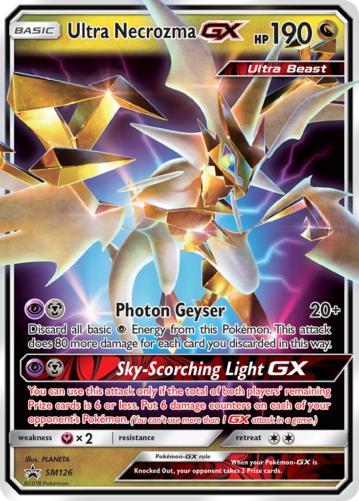 Sun & Moon Promo Ultra Necrozma GX #126