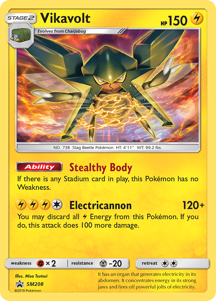 Sun & Moon Promo Vikavolt #208