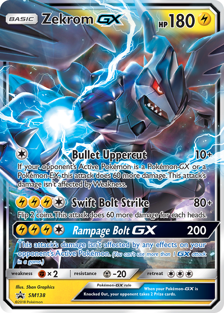 Sun & Moon Promo Zekrom GX #138