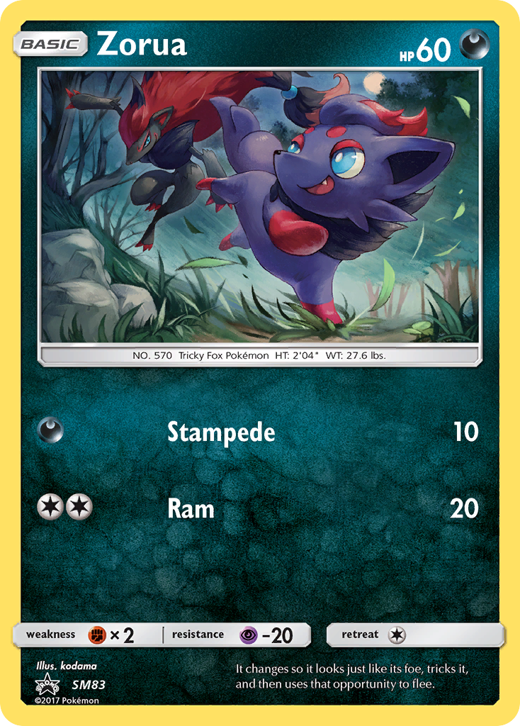 Sun & Moon Promo Zorua #83