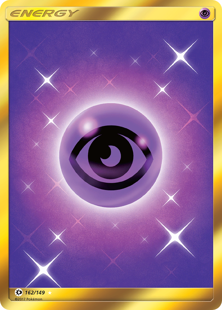 Sun & Moon Secret Rare Psychic energy #162/149