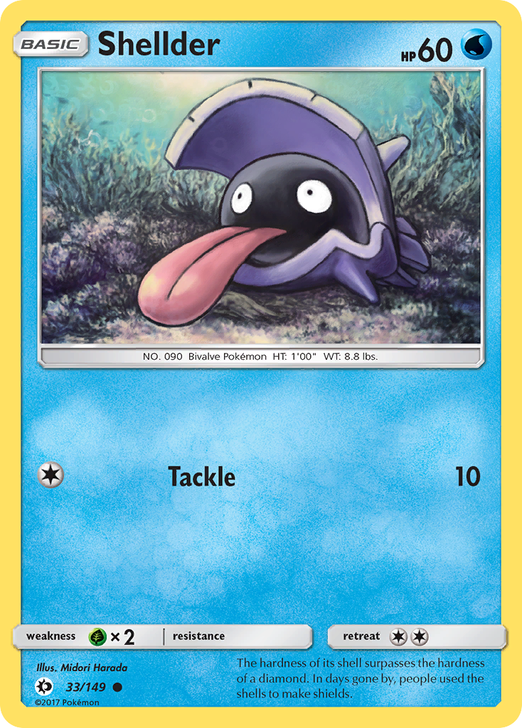 Sun & Moon Shellder #33/149
