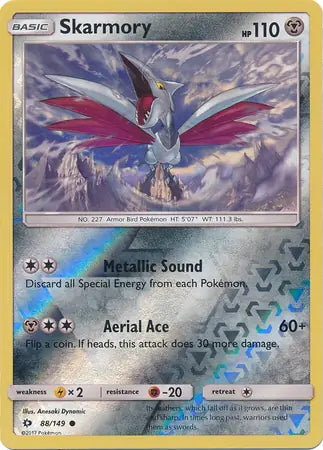 Sun & Moon Skarmory #88/149 reverse holo