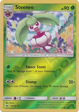 Sun & Moon Steenee #19/149 reverse holo