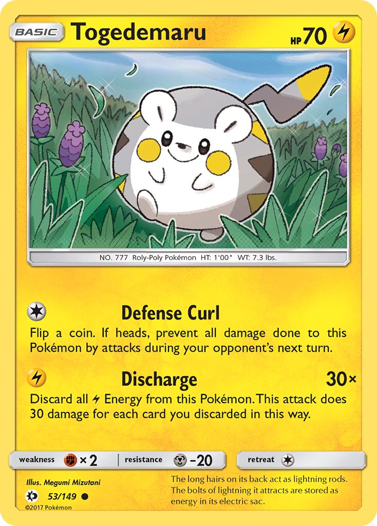 Sun & Moon Togedemaru #53/149
