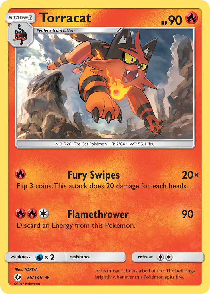 Sun & Moon Torracat #25/149
