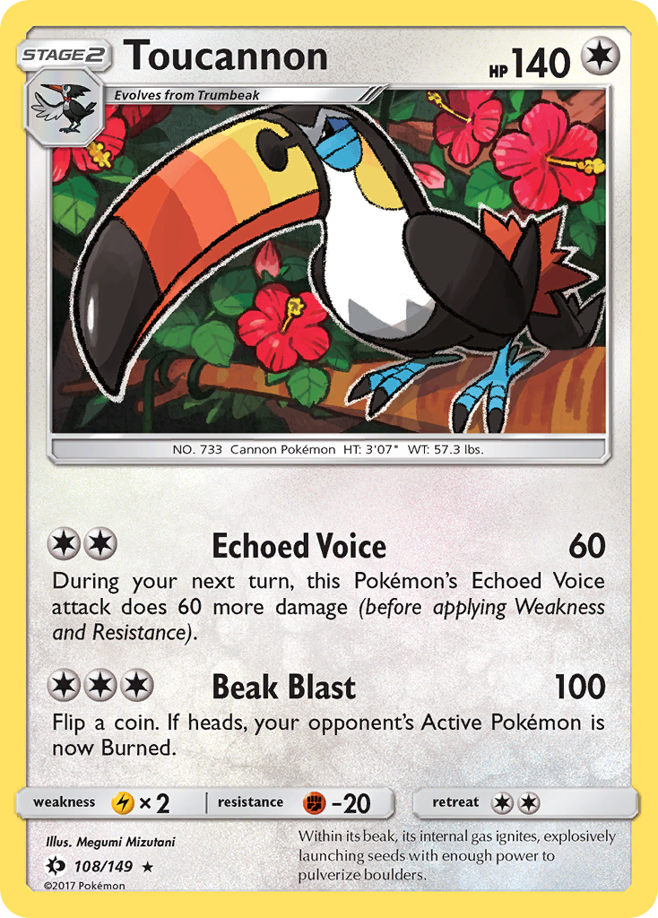 Sun & Moon Toucannon #108/149