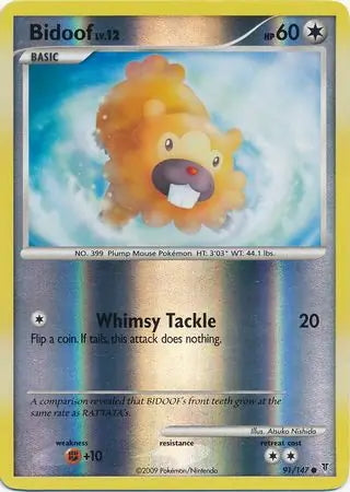 Supreme Victors Bidoof #91/147 reverse holo