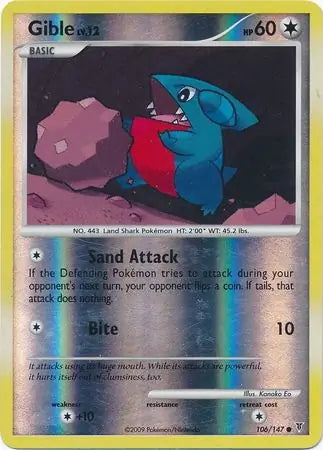 Supreme Victors Gible #106/147 reverse holo