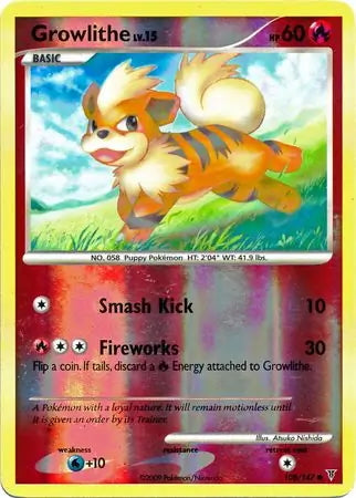 Supreme Victors Growlithe #108/147 reverse holo