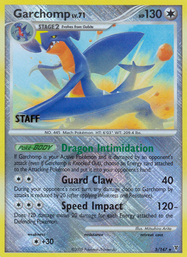 Supreme Victors Holo Garchomp #5 Staff Promo