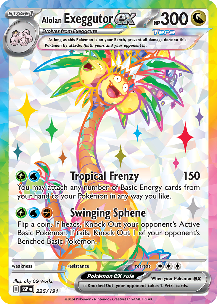 Surging Sparks Alolan Exeggutor ex #225/191