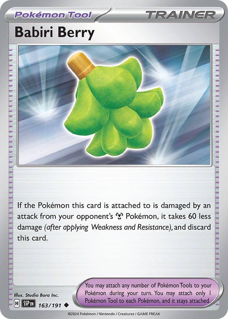 Surging Sparks Babiri Berry #163/191