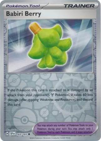 Surging Sparks Babiri Berry #163/191 reverse holo