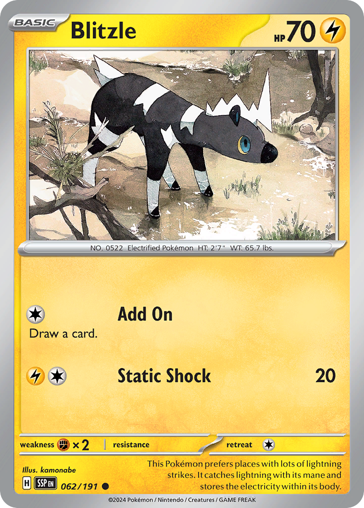 Surging Sparks Blitzle #62/191