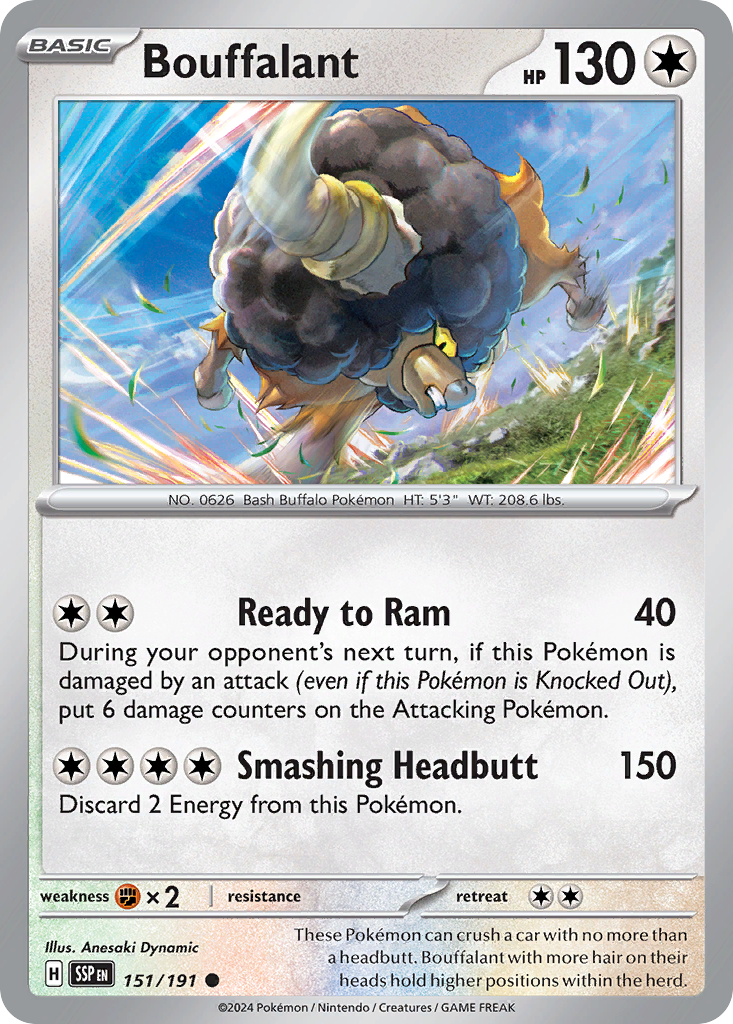 Surging Sparks Bouffalant #151/191