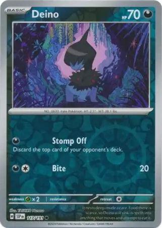 Surging Sparks Deino #117/191 reverse holo