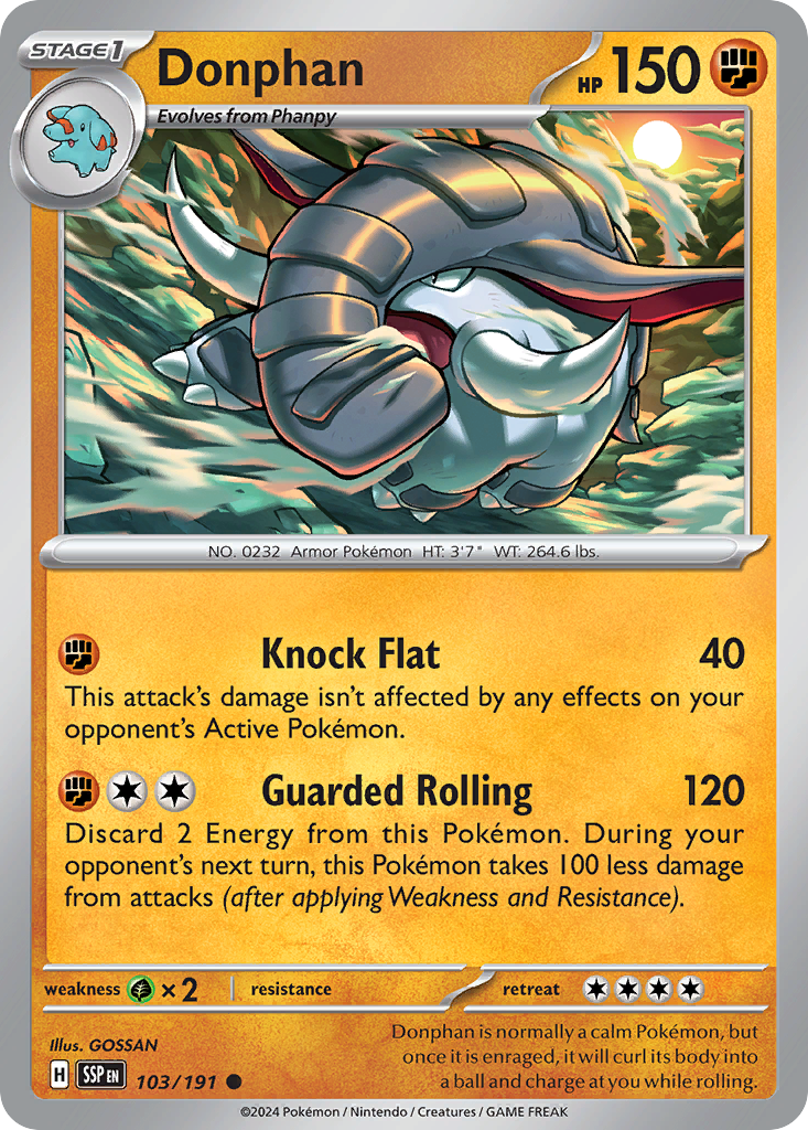 Surging Sparks Donphan #103/191