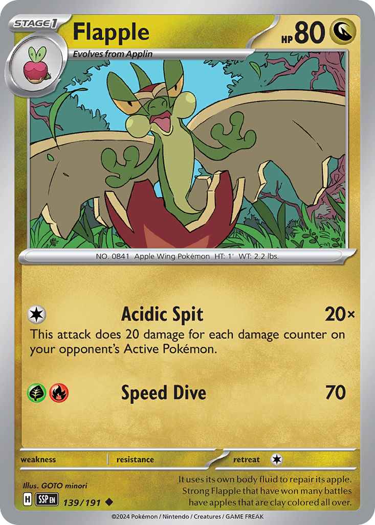 Surging Sparks Flapple #139/191
