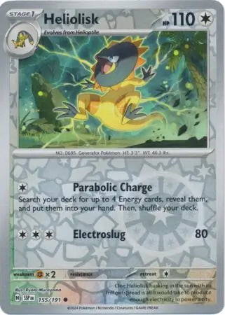 Surging Sparks Heliolisk #155/191 reverse holo