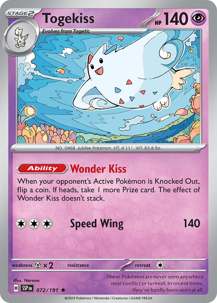 Surging Sparks Holo Togekiss #72/191