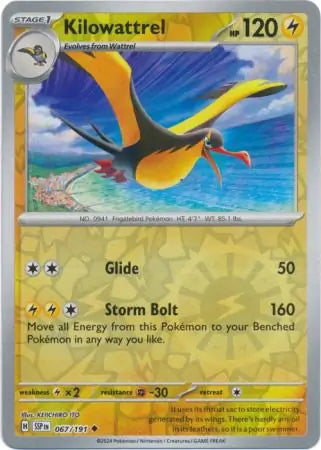 Surging Sparks Kilowattrel #67/191 reverse holo
