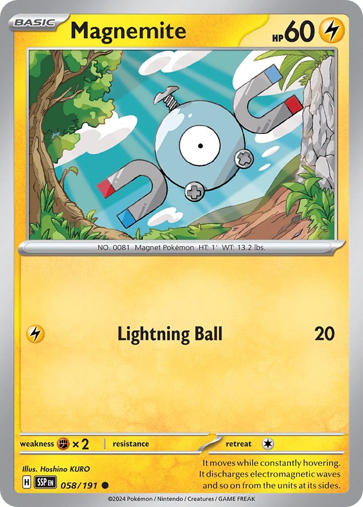 Surging Sparks Magnemite #58/191