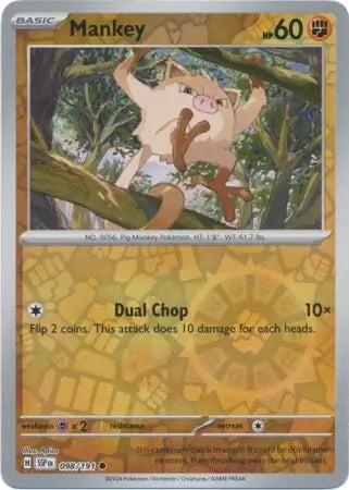 Surging Sparks Mankey #98/191 reverse holo