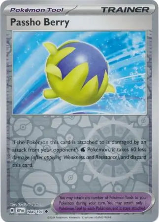 Surging Sparks Passho Berry #184/191 reverse holo